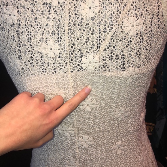 Chelsea & Violet cream lace maxi dress, size xs - Picture 9 of 11